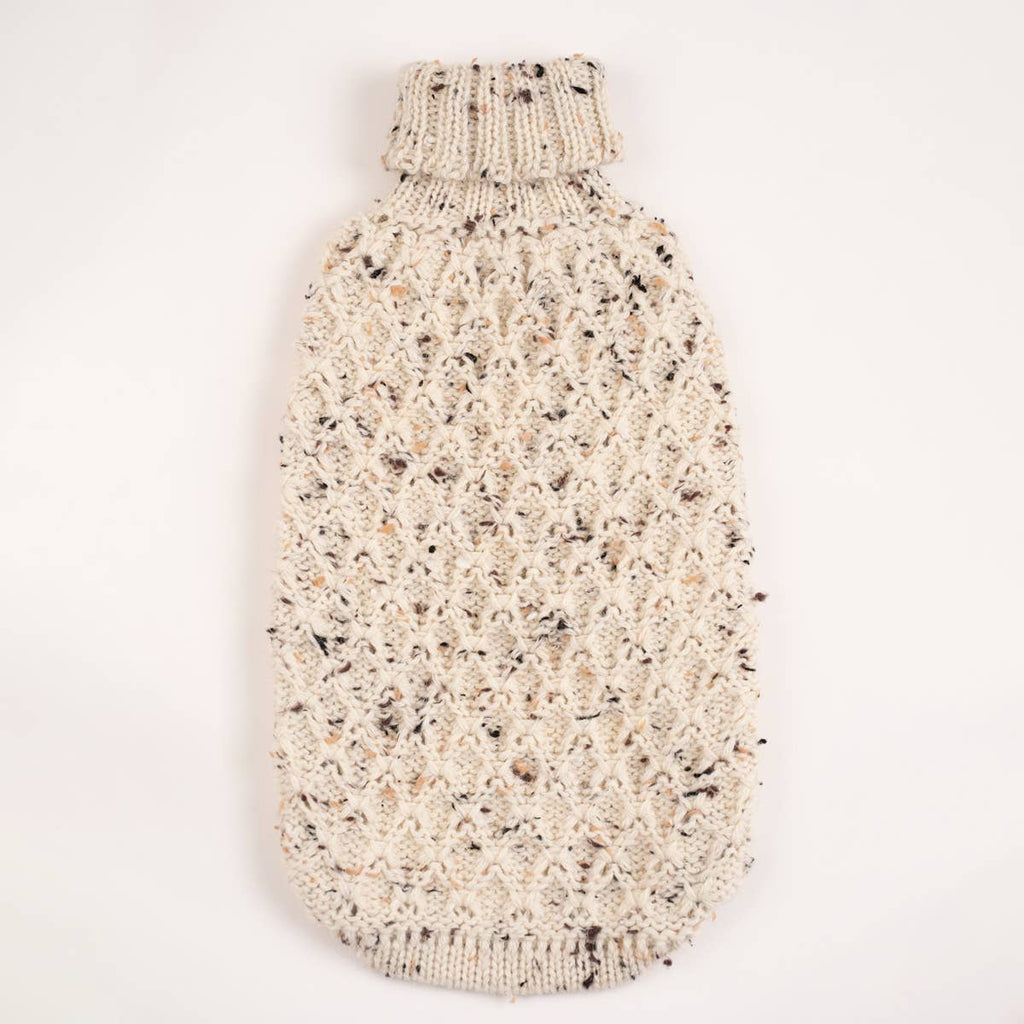 Alpaca Dog Sweater | Speckled Ivory